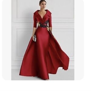 Red formal dress long